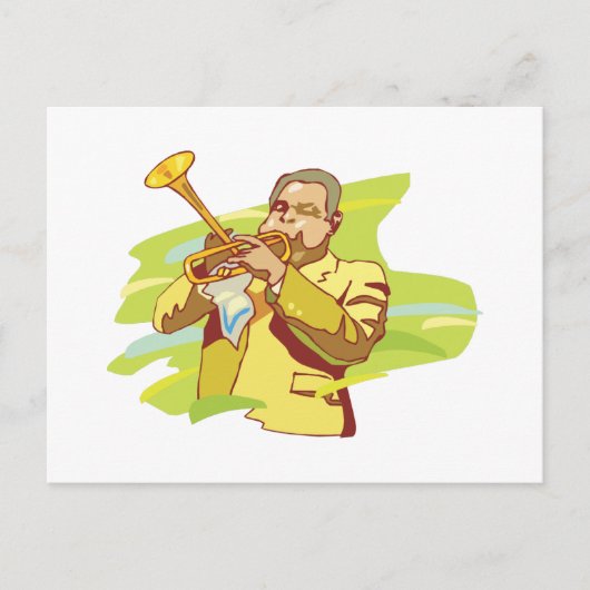 jazz soul artiest briefkaart (Voorkant)