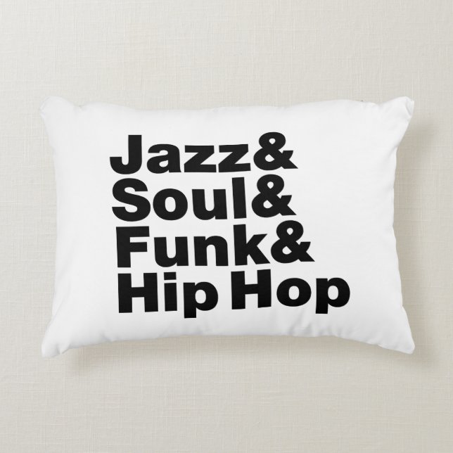 Jazz & Soul & Funk & Hip Hop Accent Kussen (Voorkant)