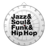 Jazz & Soul & Funk & Hip Hop Dartbord (Voorkant)