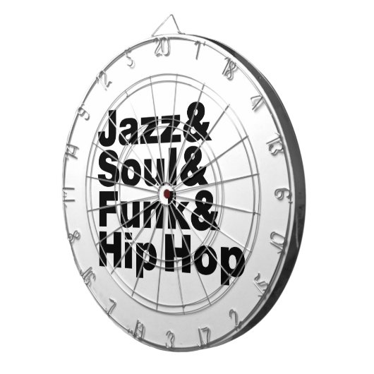 Jazz & Soul & Funk & Hip Hop Dartbord (Voorkant Rechts)