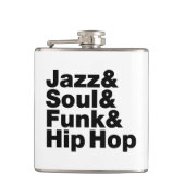 Jazz & Soul & Funk & Hip Hop Heupfles (Voorkant)