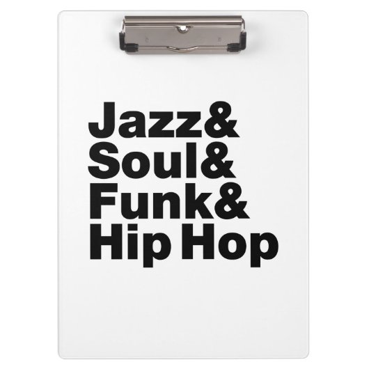 Jazz & Soul & Funk & Hip Hop Klembord (Voorkant)