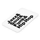 Jazz & Soul & Funk & Hip Hop Magneet (Linkerzijde)