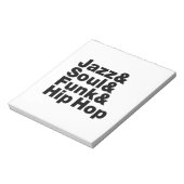 Jazz & Soul & Funk & Hip Hop Notitieblok (Linkerzijde)