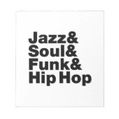 Jazz & Soul & Funk & Hip Hop Notitieblok (Voorkant)