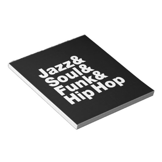 Jazz & Soul & Funk & Hip Hop Notitieblok (Schuin)