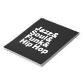 Jazz & Soul & Funk & Hip Hop Notitieblok (Linkerzijde)