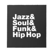 Jazz & Soul & Funk & Hip Hop Notitieblok (Voorkant)