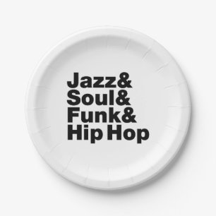 Jazz & Soul & Funk & Hip Hop Papieren Bordje
