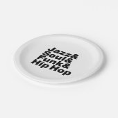 Jazz & Soul & Funk & Hip Hop Papieren Bordje (Gekanteld)