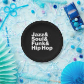 Jazz & Soul & Funk & Hip Hop Papieren Bordje (Feest)