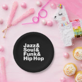Jazz & Soul & Funk & Hip Hop Papieren Bordje (Feest)