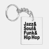 Jazz & Soul & Funk & Hip Hop Sleutelhanger (Voorkant Links)