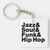 Jazz & Soul & Funk & Hip Hop Sleutelhanger (Voorkant)