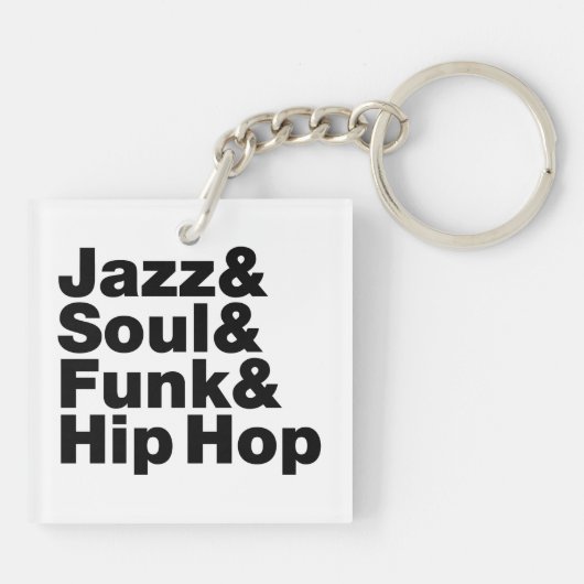 Jazz & Soul & Funk & Hip Hop Sleutelhanger (Achterkant)