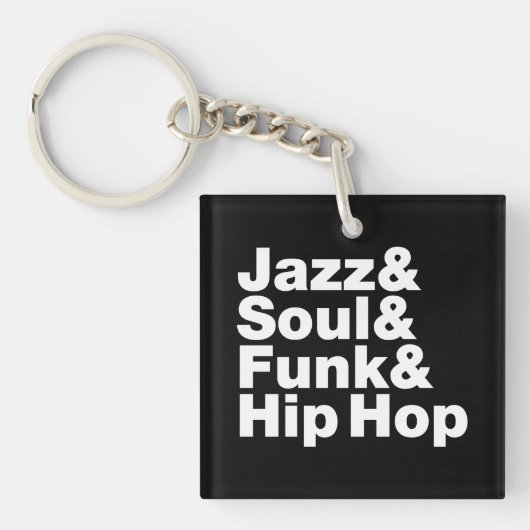 Jazz & Soul & Funk & Hip Hop Sleutelhanger (Voorkant)