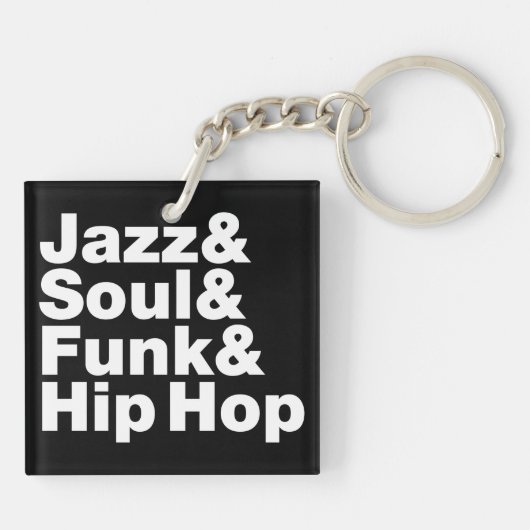Jazz & Soul & Funk & Hip Hop Sleutelhanger (Achterkant)