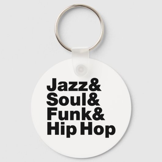 Jazz & Soul & Funk & Hip Hop Sleutelhanger (Voorkant)