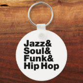 Jazz & Soul & Funk & Hip Hop Sleutelhanger (Voorkant)