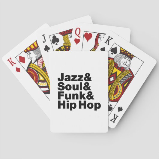 Jazz & Soul & Funk & Hip Hop Speelkaarten (Achterkant)