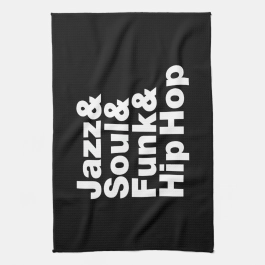 Jazz & Soul & Funk & Hiphop Theedoek (Verticaal)