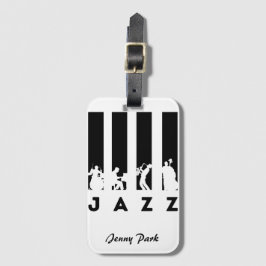Jazz spelers gepersonaliseerd bagagelabel