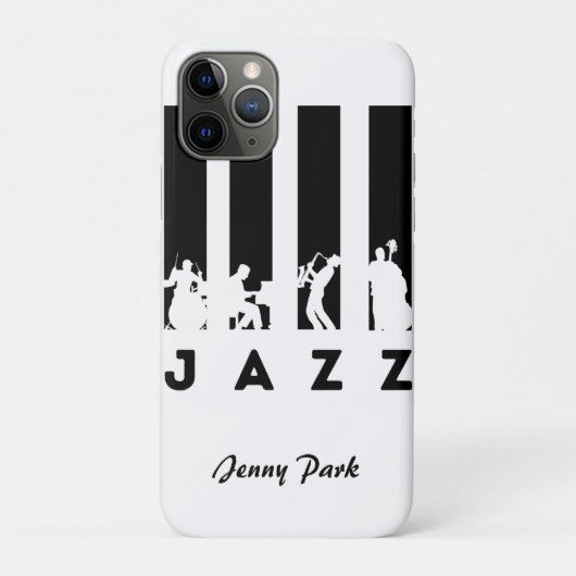 Jazz spelers gepersonaliseerd Case-Mate iPhone case (Achterkant)