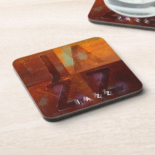 Jazz ("Squares"-ontwerp) Drankjes Onderzetter (Linkerzijde)