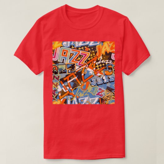 Jazz Sticker Phone Case T-shirt (Design voorkant)