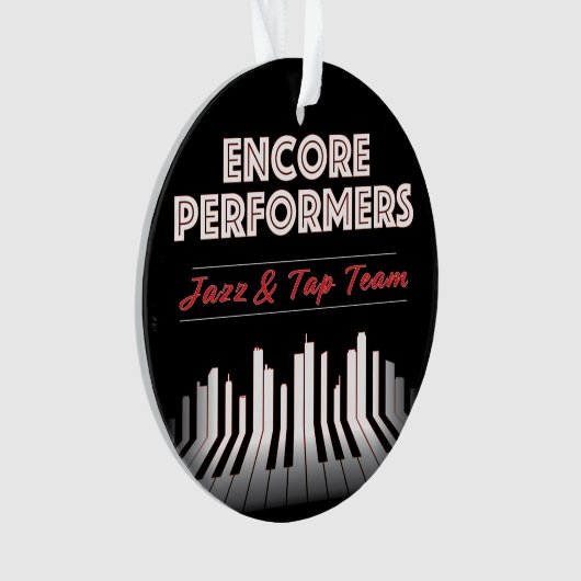 Jazz & Tap Team Ornament ACRYLIC (voorkant)