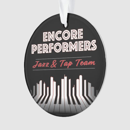 Jazz & Tap Team Ornament ACRYLIC (voorkant)