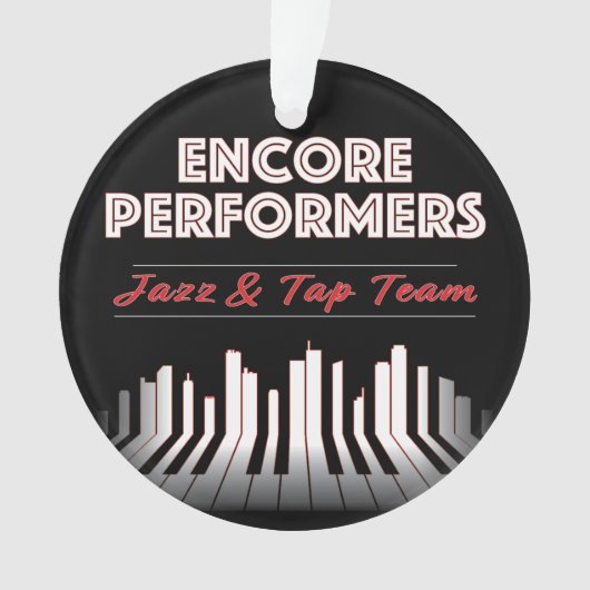 Jazz & Tap Team Ornament ACRYLIC (voorkant)