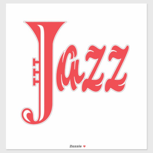 Jazz-teken Sticker (Vel)