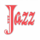Jazz-teken Sticker (Voorkant)
