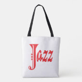 Jazz-teken Tote Bag (Achterkant)