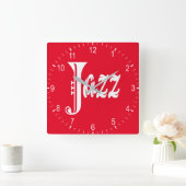 Jazz-teken Vierkante Klok (Huis)