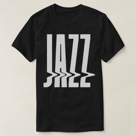 Jazz-tekstontwerp T-shirt (Design voorkant)