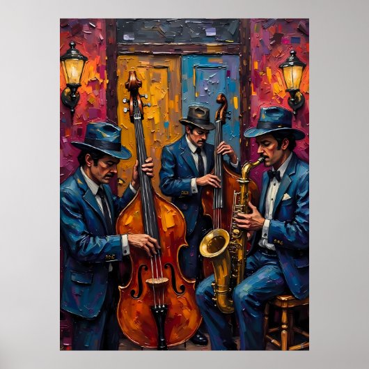 Jazz Trio Poster (Voorkant)