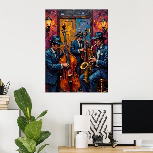 Jazz Trio Poster (Thuiskantoor)