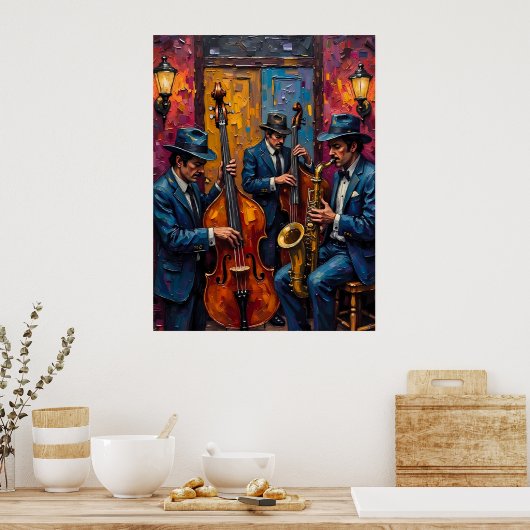 Jazz Trio Poster (Keuken)