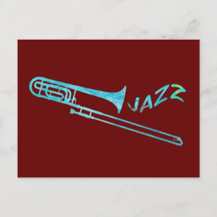 Jazz Trombone Briefkaart