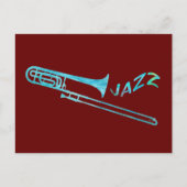 Jazz Trombone Briefkaart (Voorkant)