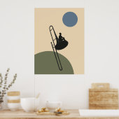 Jazz Trombone Print | Bauhaus Muziek (Keuken)