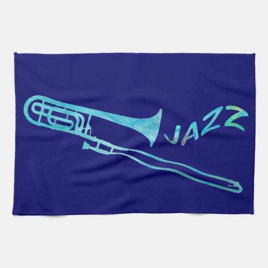 Jazz Trombone Theedoek (Horizontaal)