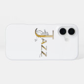 Jazz Trompet Gouden Hoesje iPhone 16 Hoesje (Achterkant horizontaal)