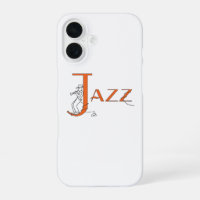 Jazz Trompet Oranje Hoesje voor Telefoon