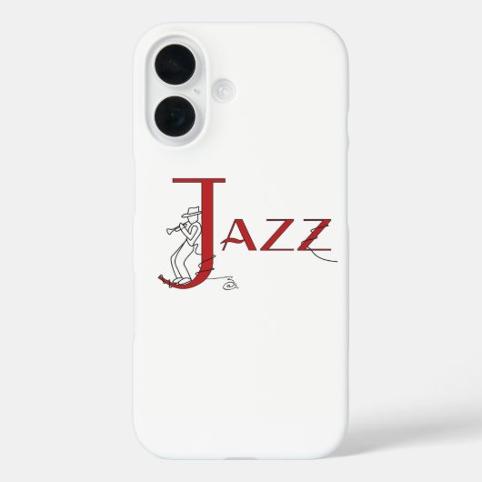 Jazz Trompet Rode Telefoon Case (Achterkant)