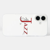 Jazz Trompet Rode Telefoon Case (Achterkant (horizontaal))