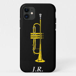 Jazz Trompet voeg uw initiaal toe case-mate Iphone 11 Hoesje