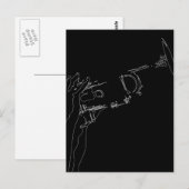 Jazz Trumpet Briefkaart (Voorkant / Achterkant)